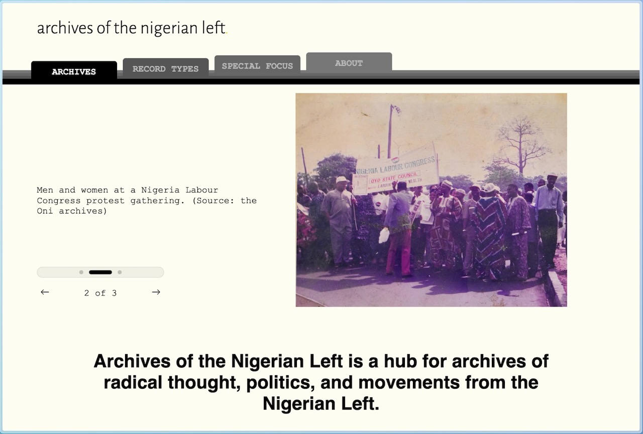 Archives of Nigerian Radicalism